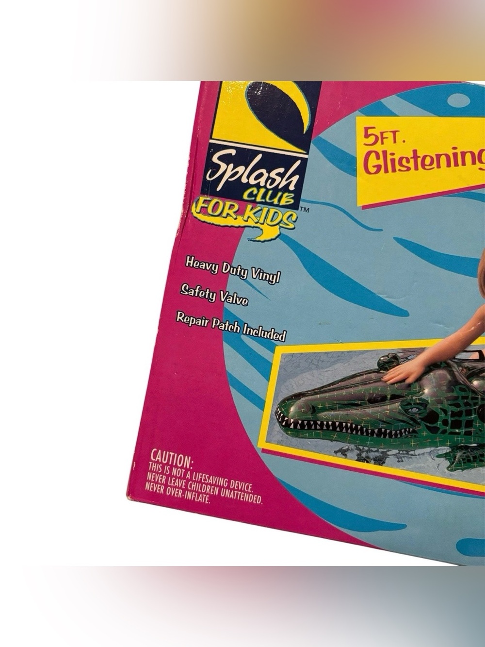 Vintage Kmart Alligator Inflatable Ride-On Pool Float NEW-OPEN BOX - Picture 7 of 8